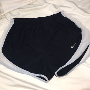 Black and blue nike shorts